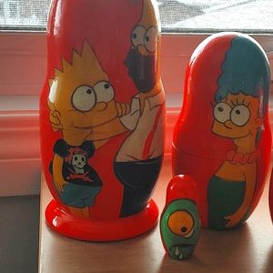 The Simpsons nesting dolls.